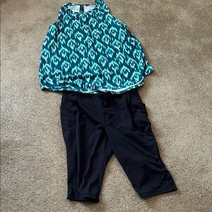Livi Active Teal and Black Ensemble